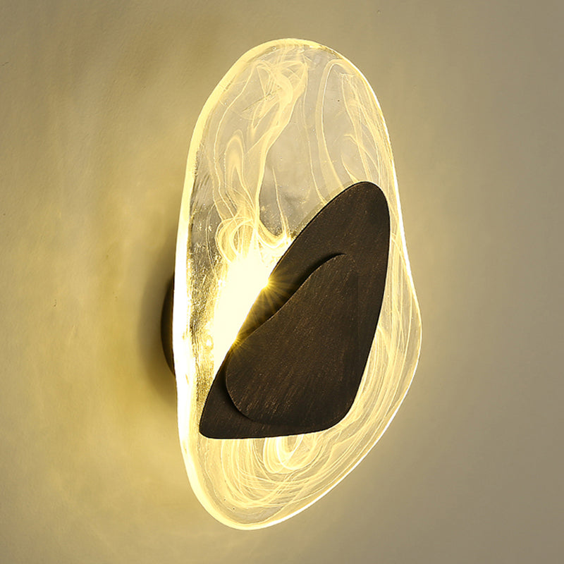 Einzigartige Schattenglas Wandleuchter moderner Stil mit einem leichten Wand montiertes Licht