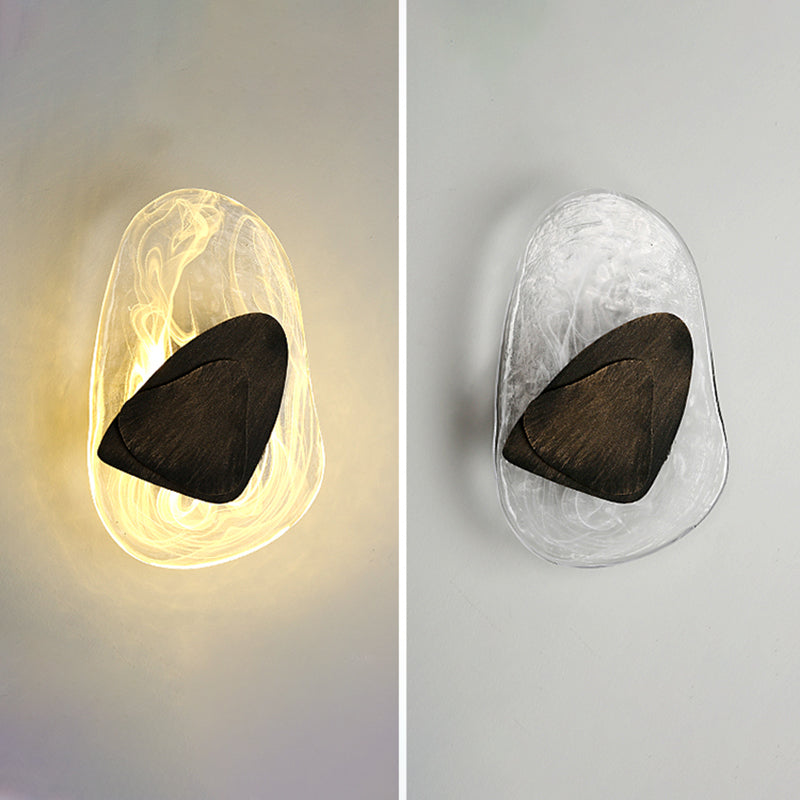 Einzigartige Schattenglas Wandleuchter moderner Stil mit einem leichten Wand montiertes Licht