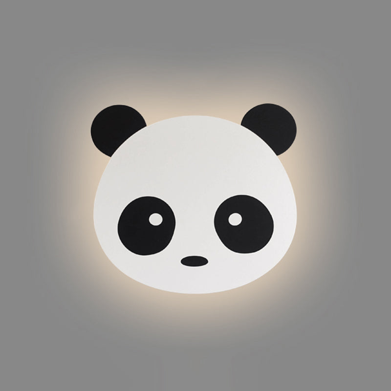 Unico tonalità in metallo a parete in metallo in stile kid a parete leggera monte leggera in bianco