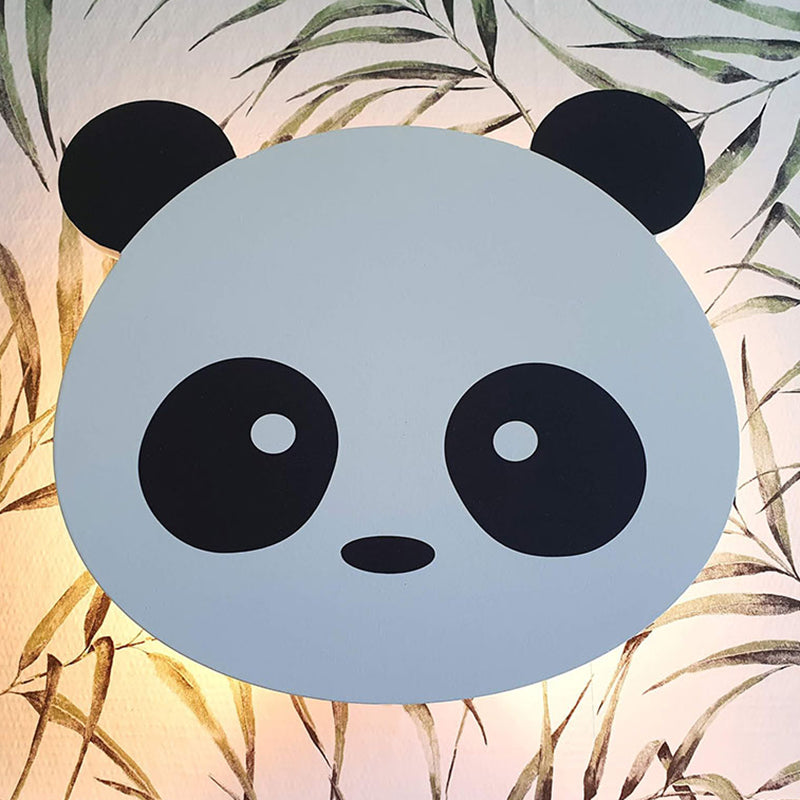 Unico tonalità in metallo a parete in metallo in stile kid a parete leggera monte leggera in bianco