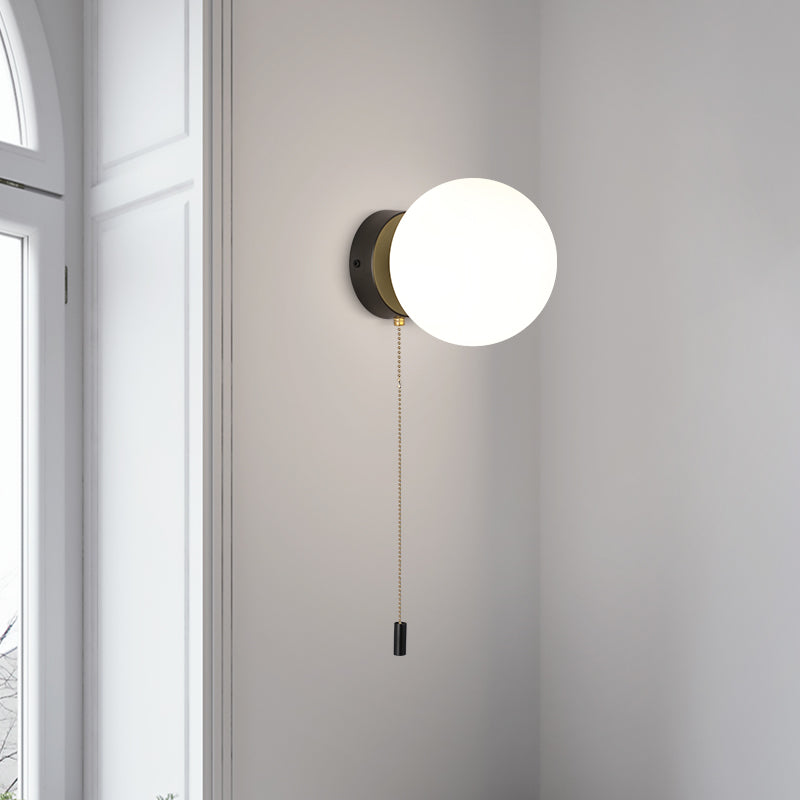 Kugelschattenglas Wandleuchter moderner einzelner leichter Wand Licht montiertes Licht