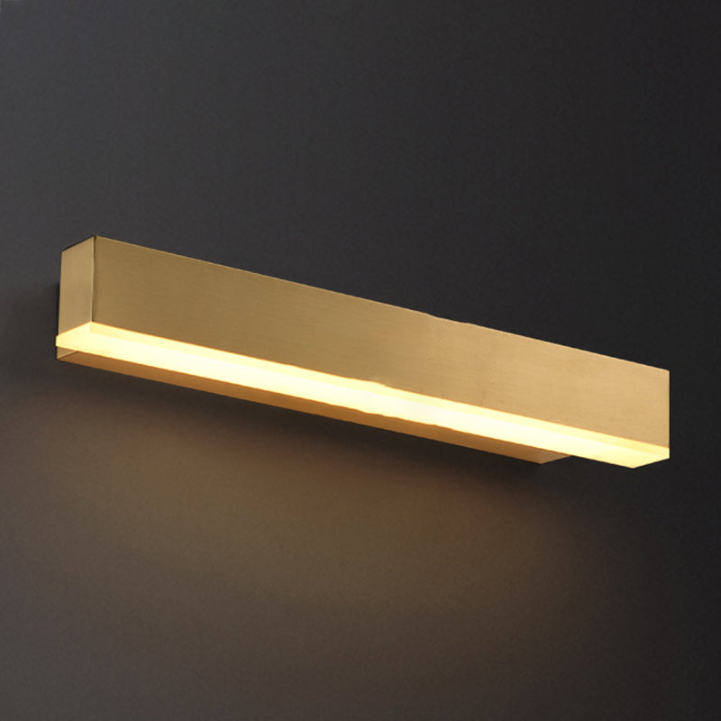 Quadratische Schatten Metall Wandleuchter moderner Stil ein leichtes Wandmontage Licht in Gold