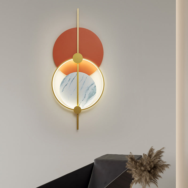 Zeitgenössischer Stil Geometrie Formwandleuchte Metall Wandmontage Leuchten