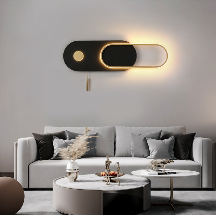 Modern Style Geometry Shape Wall Lights Metal 2-Light Wall Mount Lights