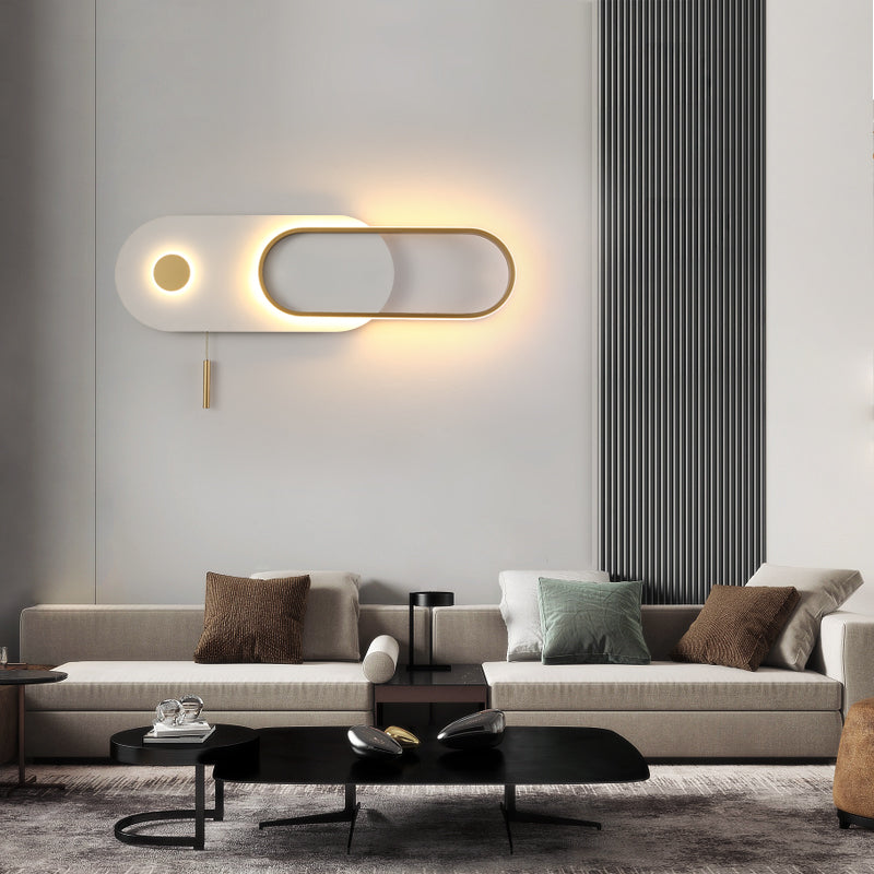 Modern Style Geometry Shape Wall Lights Metal 2-Light Wall Mount Lights