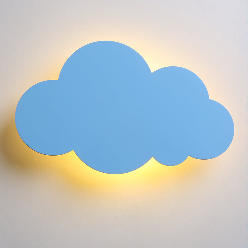 Moderne Stil Leuchte Wolkenform Holz 1-Licht-Wandhalterung Licht