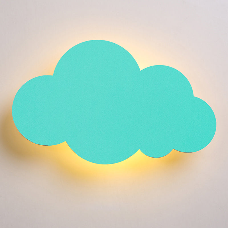 Moderne Stil Leuchte Wolkenform Holz 1-Licht-Wandhalterung Licht