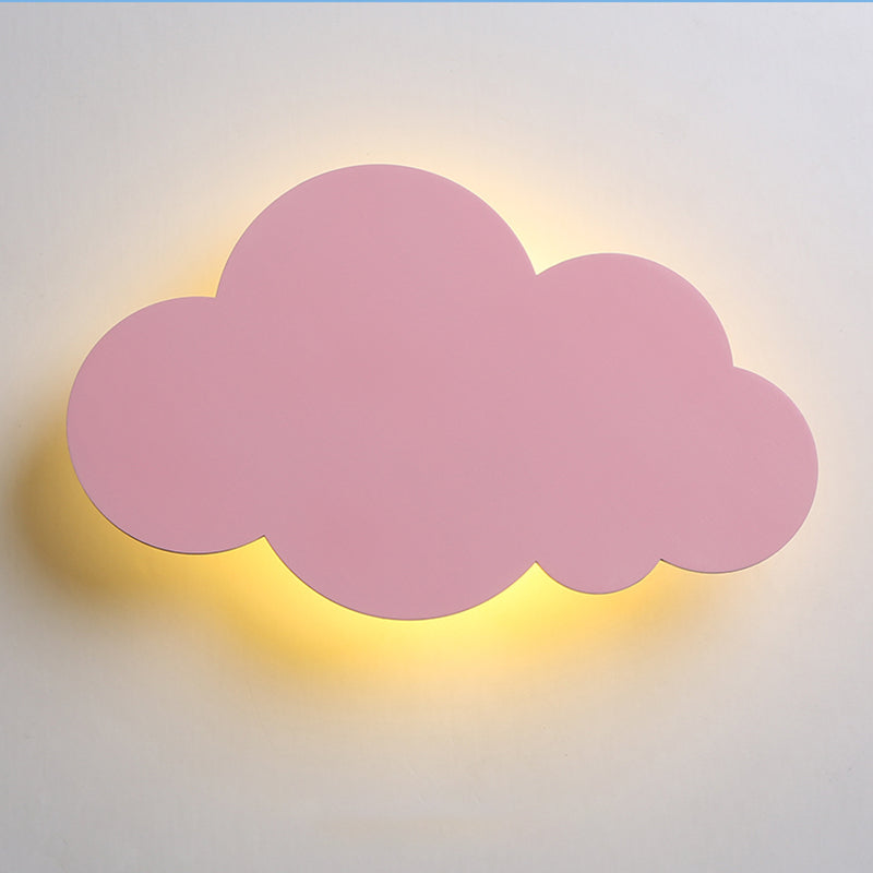 Moderne Stil Leuchte Wolkenform Holz 1-Licht-Wandhalterung Licht