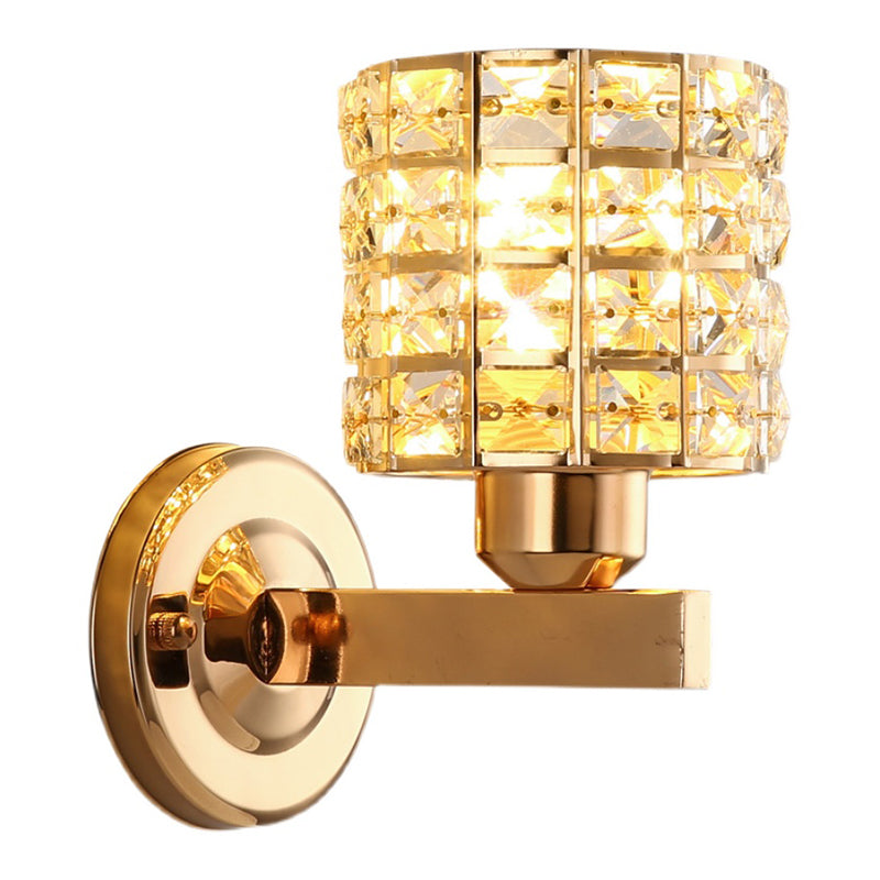 1 lumière géométrique murale lesmpes de style moderne des lumières murales cristallines en or