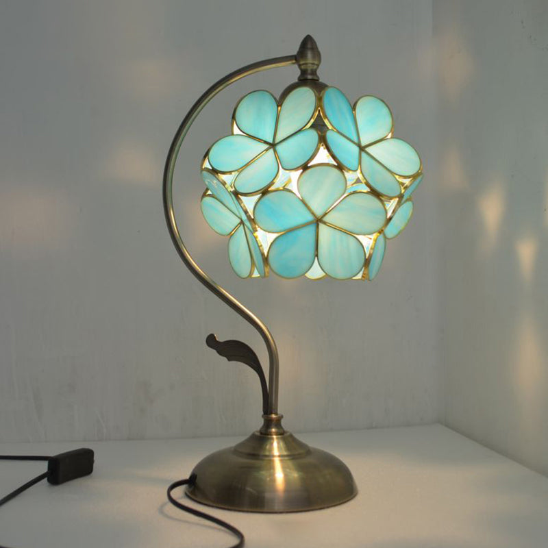 Bloementafel licht eenvoud stijl metalen nachttafellamp voor slaapkamer