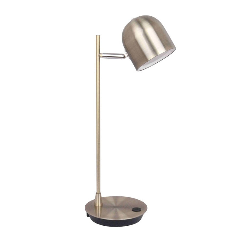 Lampe de table de nuit en métal en forme