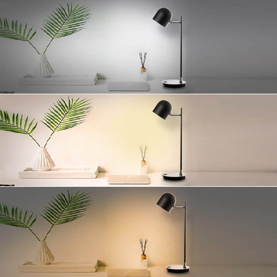 Lampe de table de nuit en métal en forme