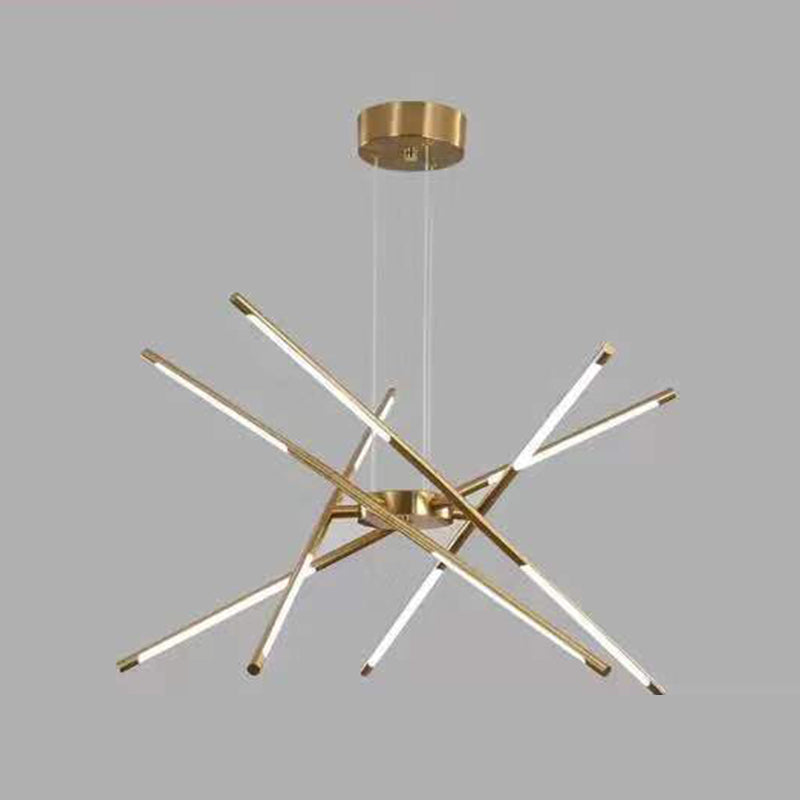 Minimalismo de lámpara de oro Luz Multi Light Light para sala de estar para sala de estar