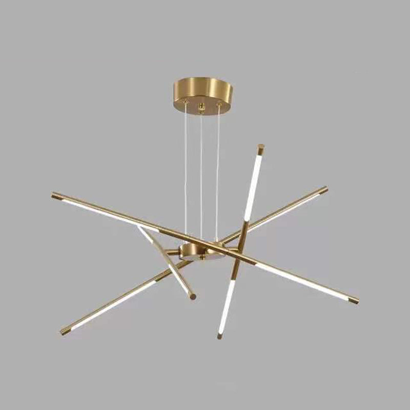 Minimalismo de lámpara de oro Luz Multi Light Light para sala de estar para sala de estar