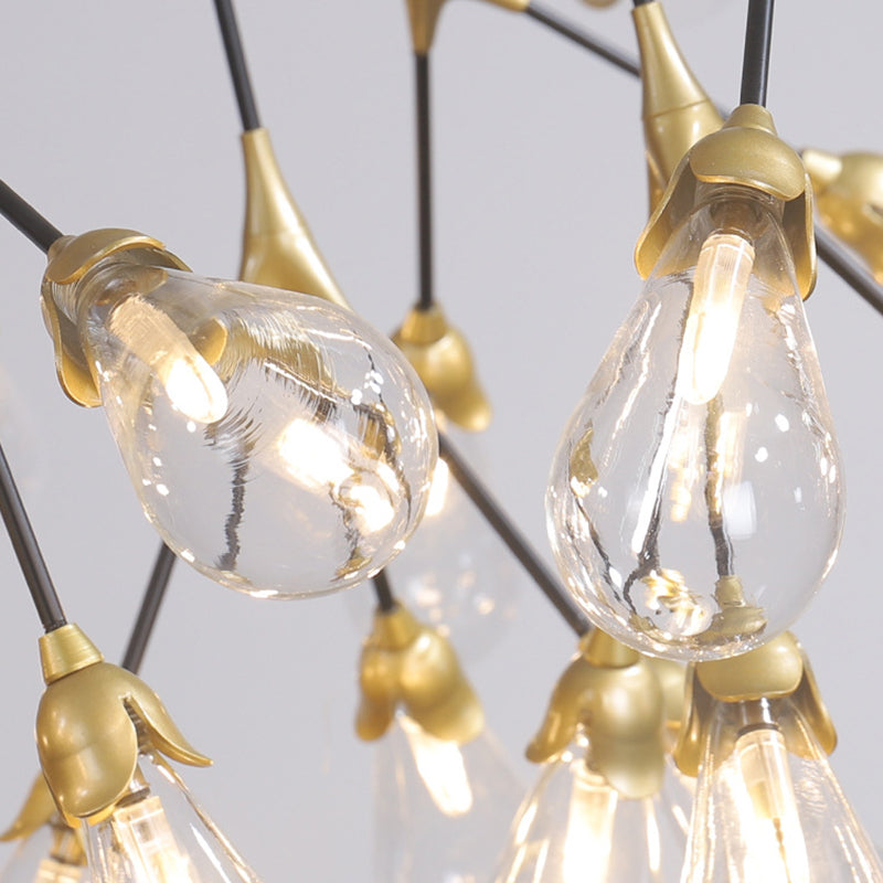 Wit glazen kroonluchter verlichtingsarmatuur moderne kroonluchter hanglamp voor woonkamer