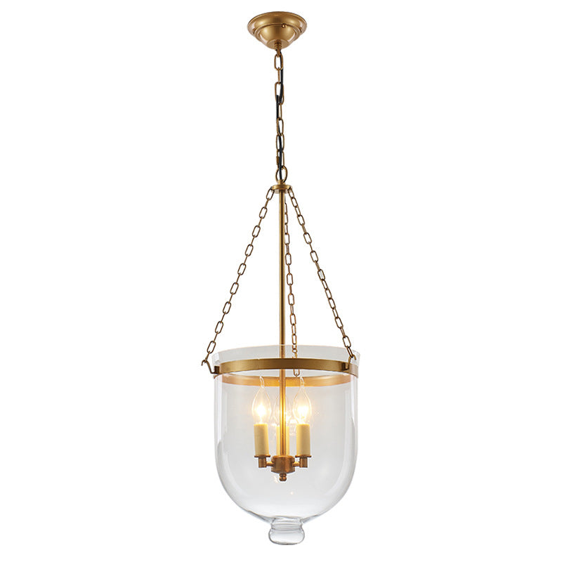 Glass Chandelier Lighting Fixture Modern 3 Head Chandelier Pendant Light