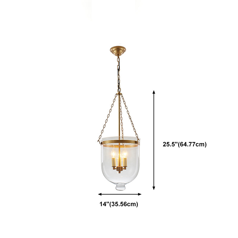 Glass Chandelier Lighting Fixture Modern 3 Head Chandelier Pendant Light