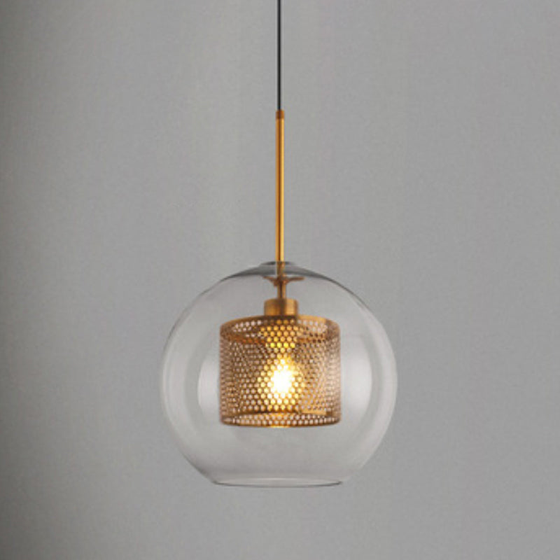 Contemporary Hanging Light Glass Shade Pendant Lighting Fixture for Sitting Room
