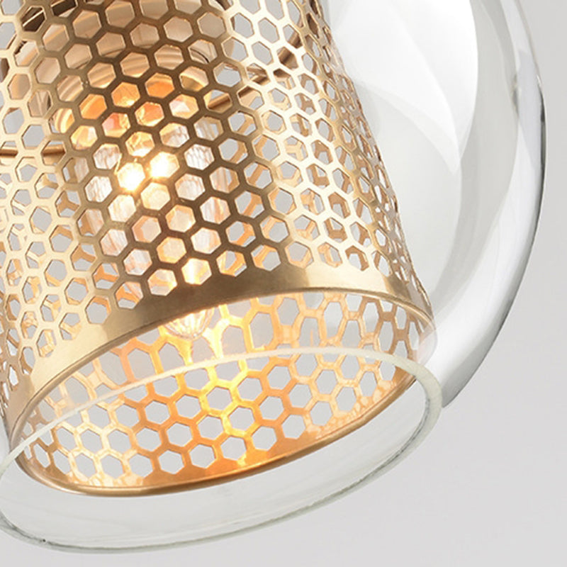 Contemporary Hanging Light Glass Shade Pendant Lighting Fixture for Sitting Room