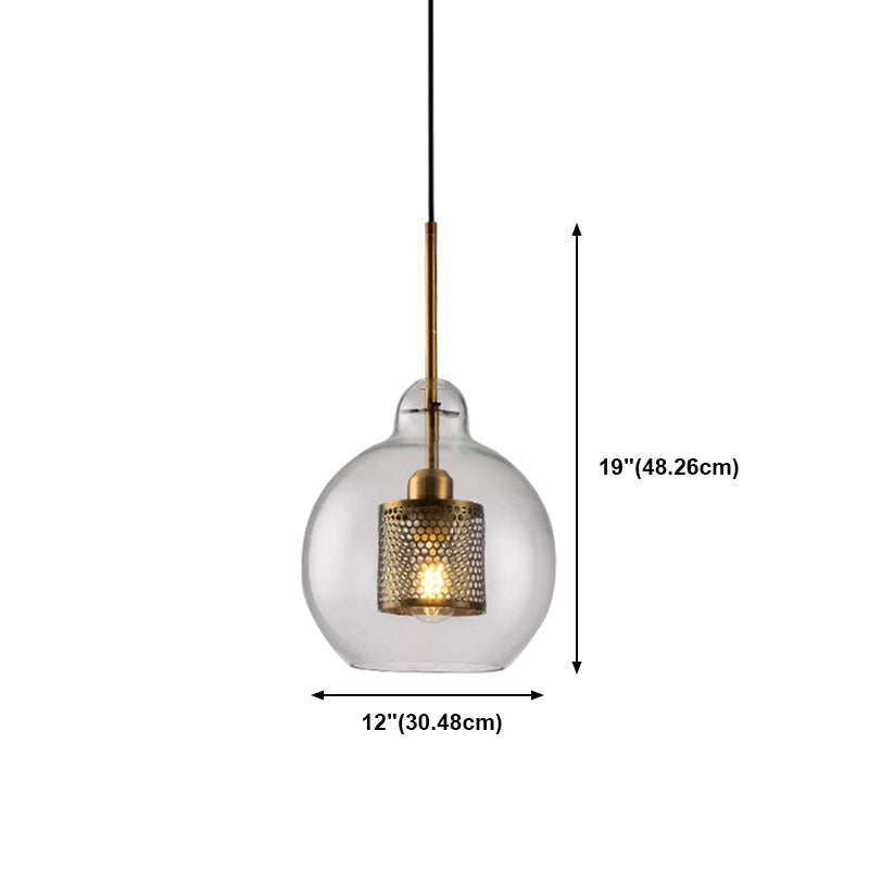 Contemporary Hanging Light Glass Shade Pendant Lighting Fixture for Sitting Room