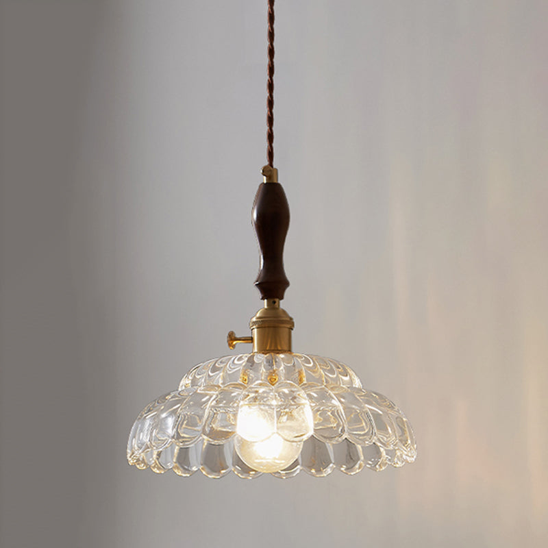 Glass de style moderne Lumière suspendue simple éclairage pendentif pour le salon