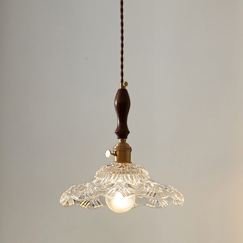 Glass de style moderne Lumière suspendue simple éclairage pendentif pour le salon