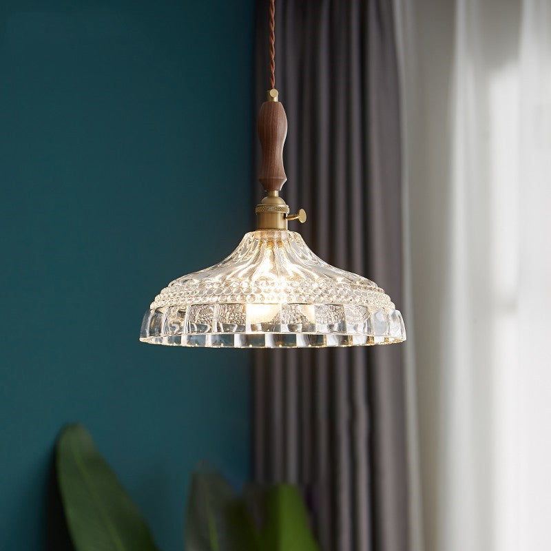 Glass de style moderne Lumière suspendue simple éclairage pendentif pour le salon