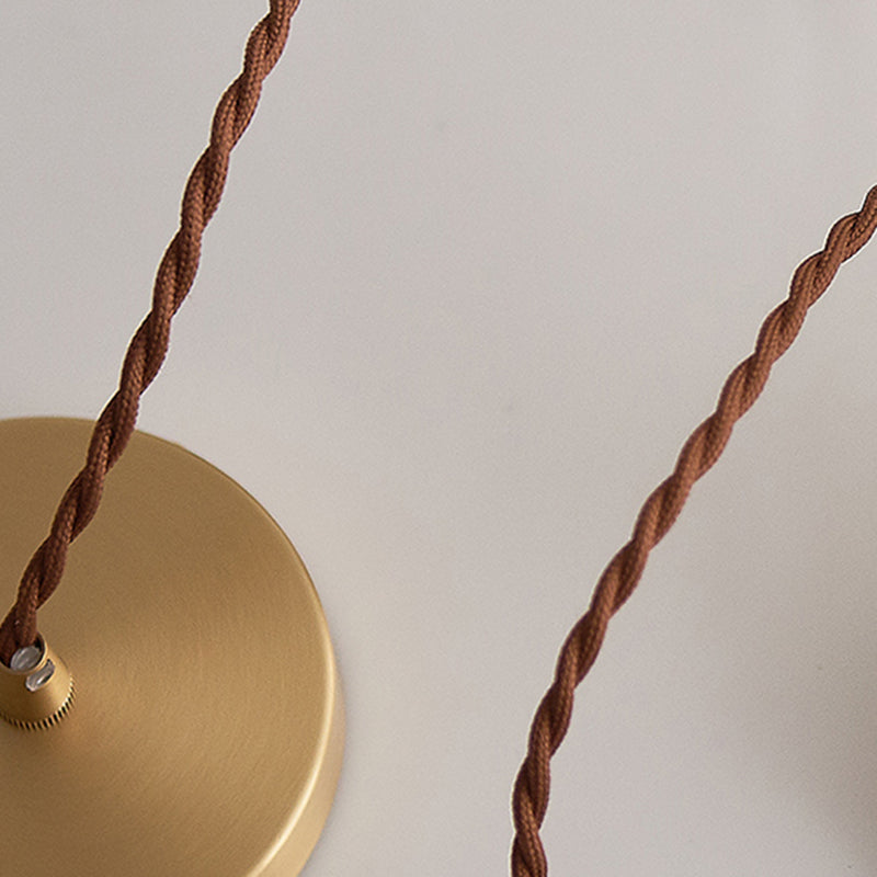 Glass de style moderne Lumière suspendue simple éclairage pendentif pour le salon