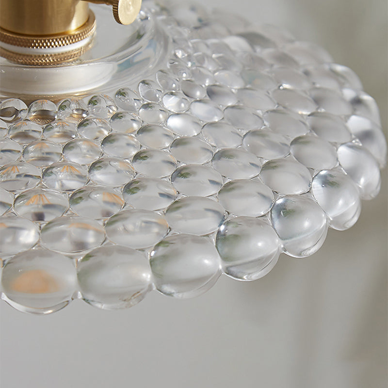 Glass de style moderne Lumière suspendue simple éclairage pendentif pour le salon