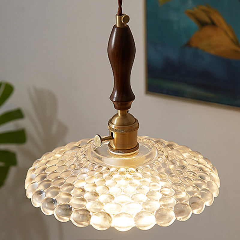 Glass de style moderne Lumière suspendue simple éclairage pendentif pour le salon