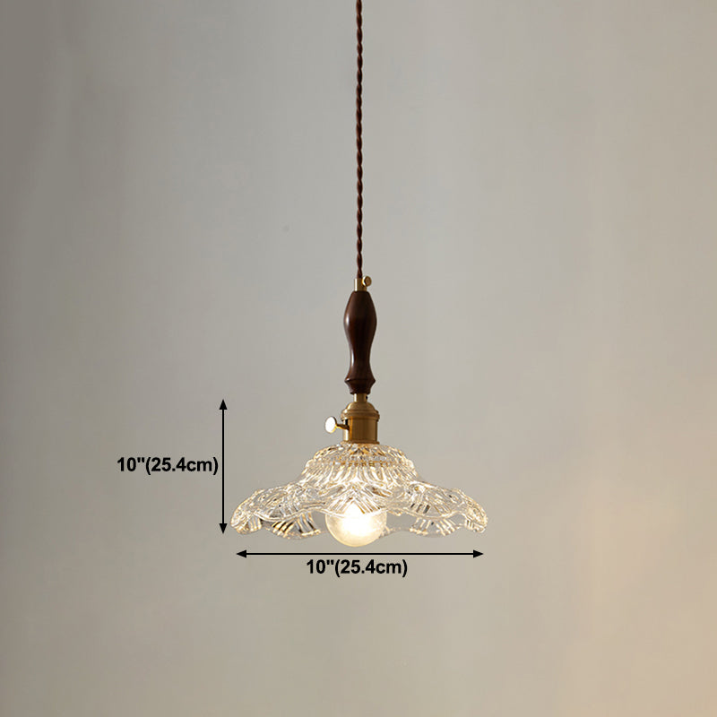 Glass de style moderne Lumière suspendue simple éclairage pendentif pour le salon