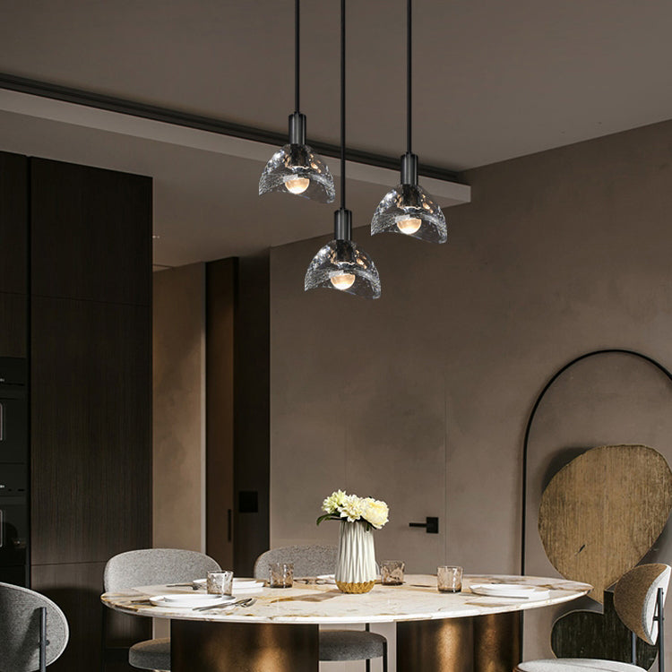Contemporary Hanging Light Simple Crystal Pendant Lighting Fixture for Sitting Room