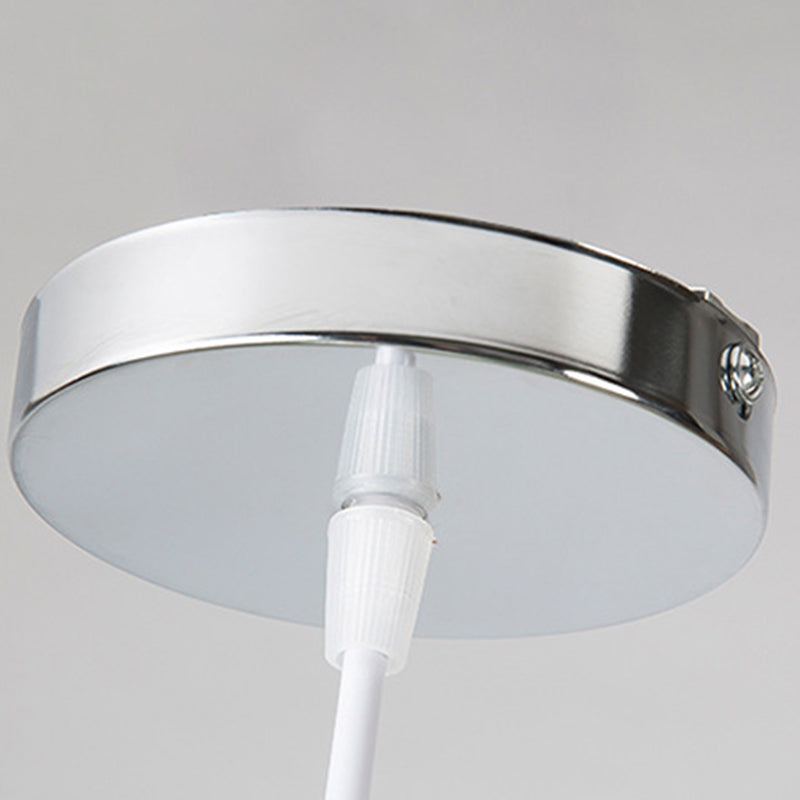 Ball Hanging Lights Industrial Style Glass 1 Light Pendant Light Kit in White