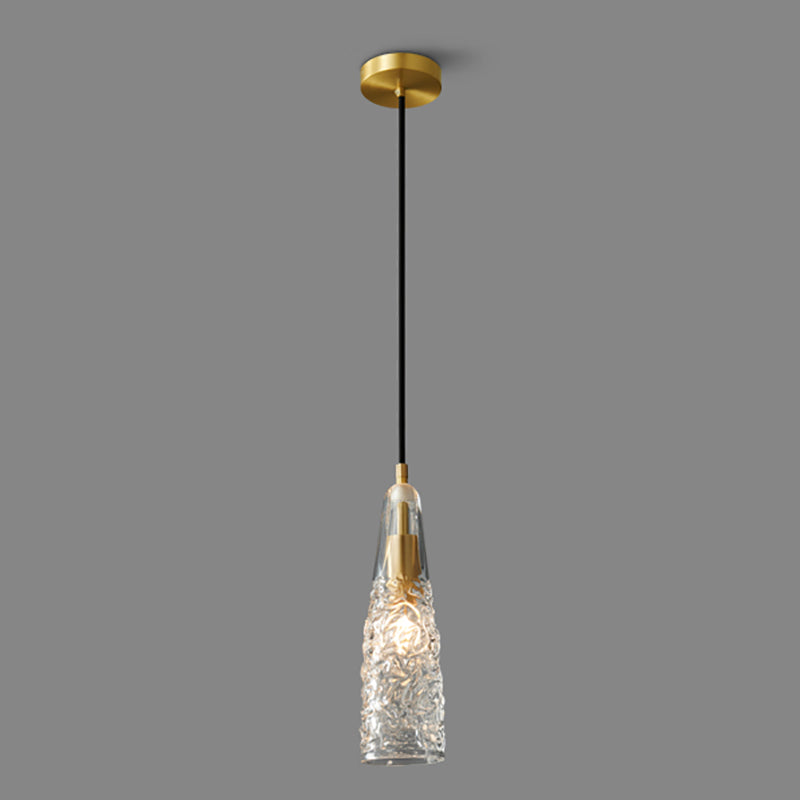 Geometric Suspension Pendant Modern Style Crystal 1 Light Down Lighting