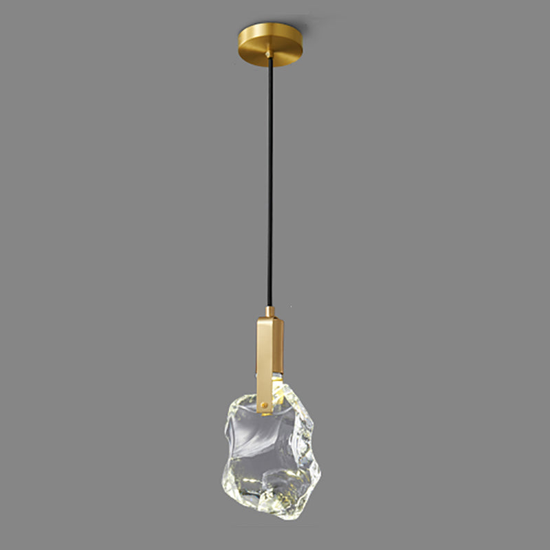 Geometric Suspension Pendant Modern Style Crystal 1 Light Down Lighting