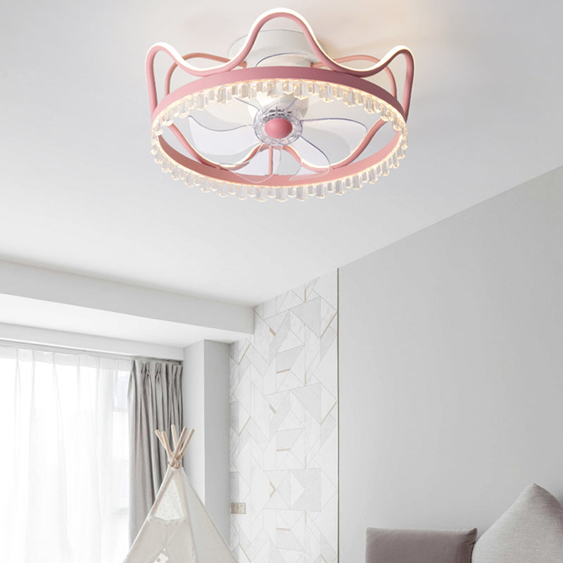 Éclair de plafond de forme de couronne moderne Lumières en métal 2 lumières à lad lampe à lampes lumineuses