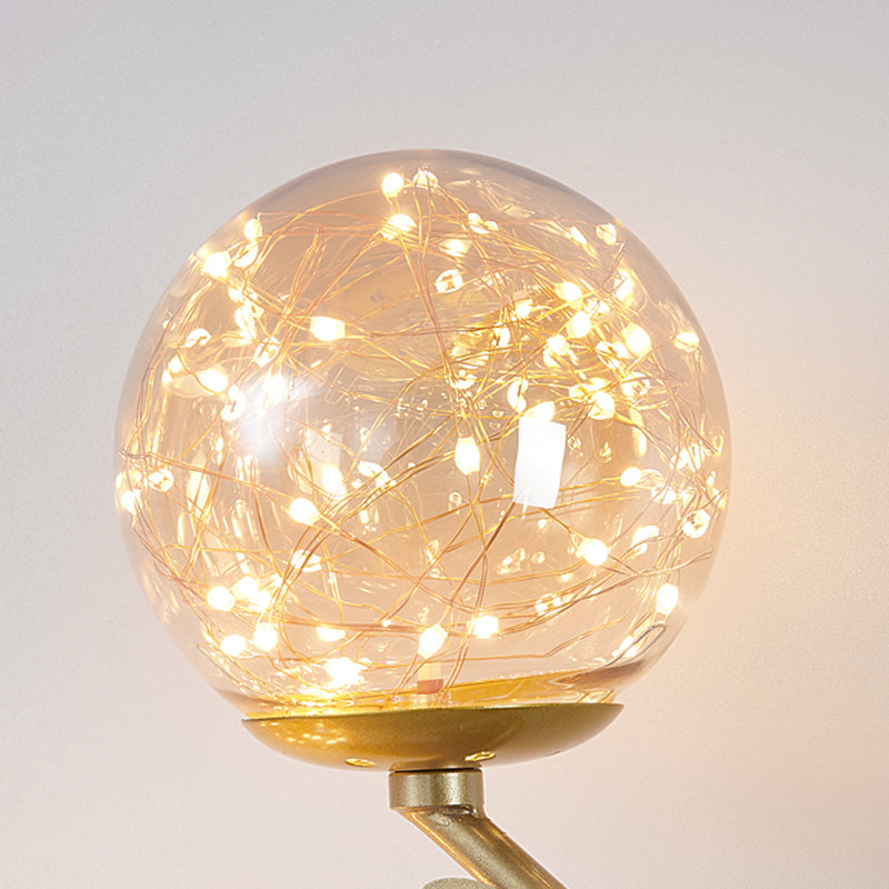 Modern Style Spherical Shape Wall Lights Glass Wall Mount Lights