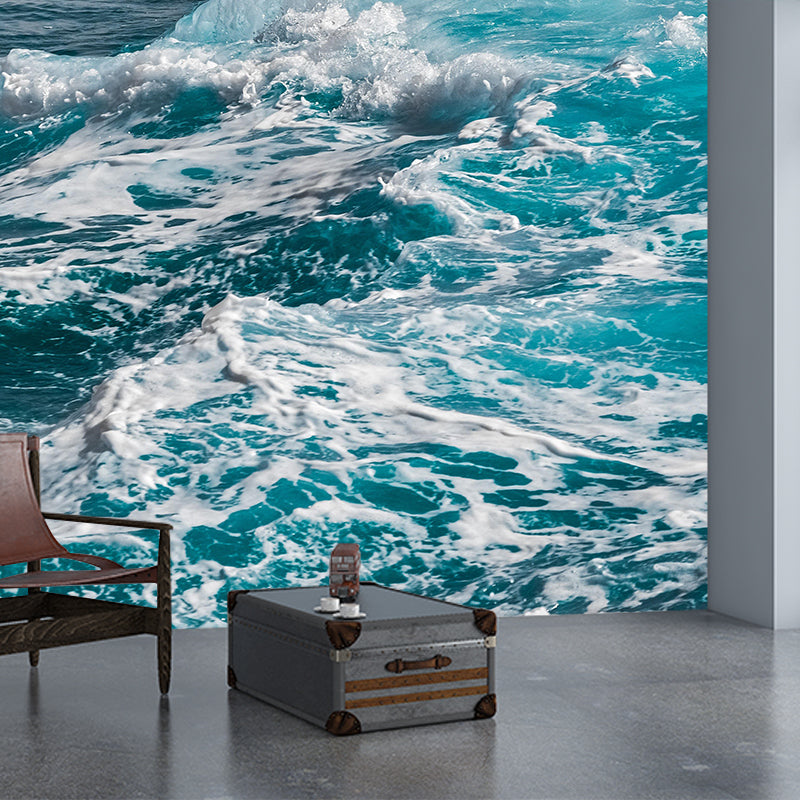 Modern Style Wall Mural Wallpaper Sea Scenery Sitting Room Wall Mural