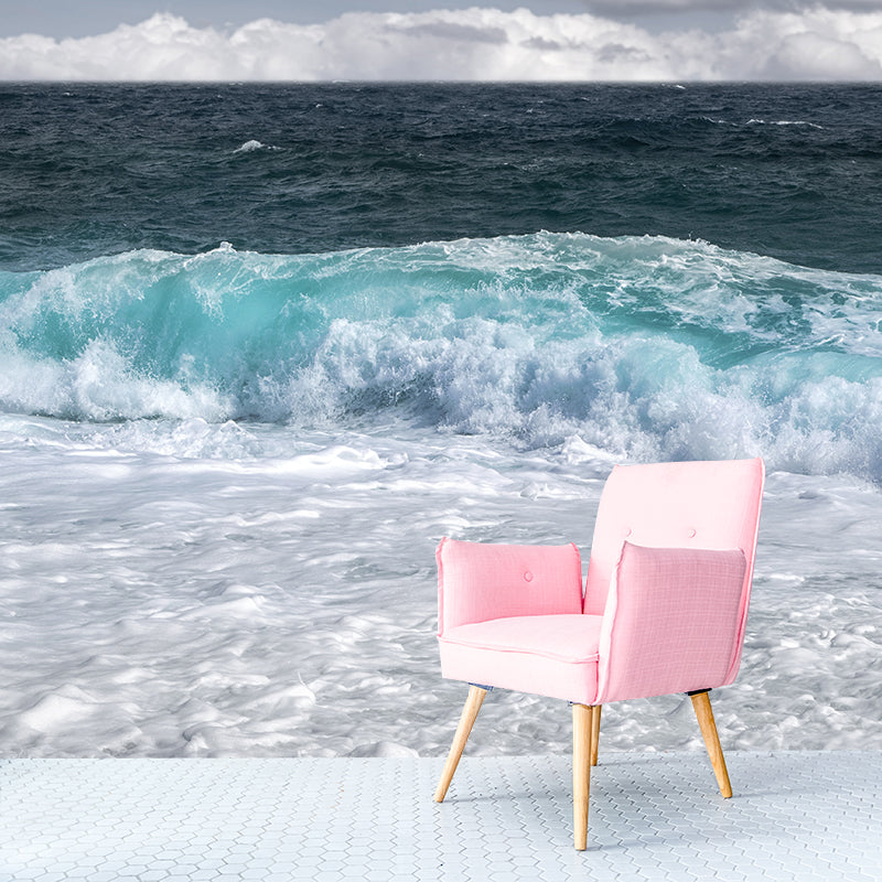 Modern Style Wall Mural Wallpaper Sea Scenery Sitting Room Wall Mural