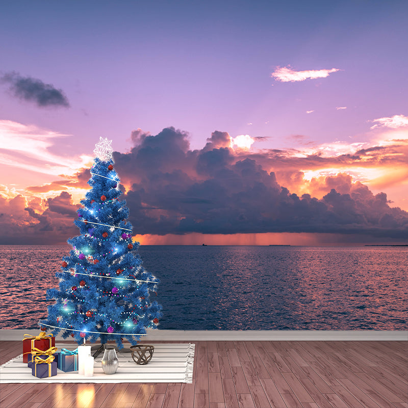 Beautiful Photography Mural Wallpaper Sea Scenery Environment Friendly Indoor Wall Mural