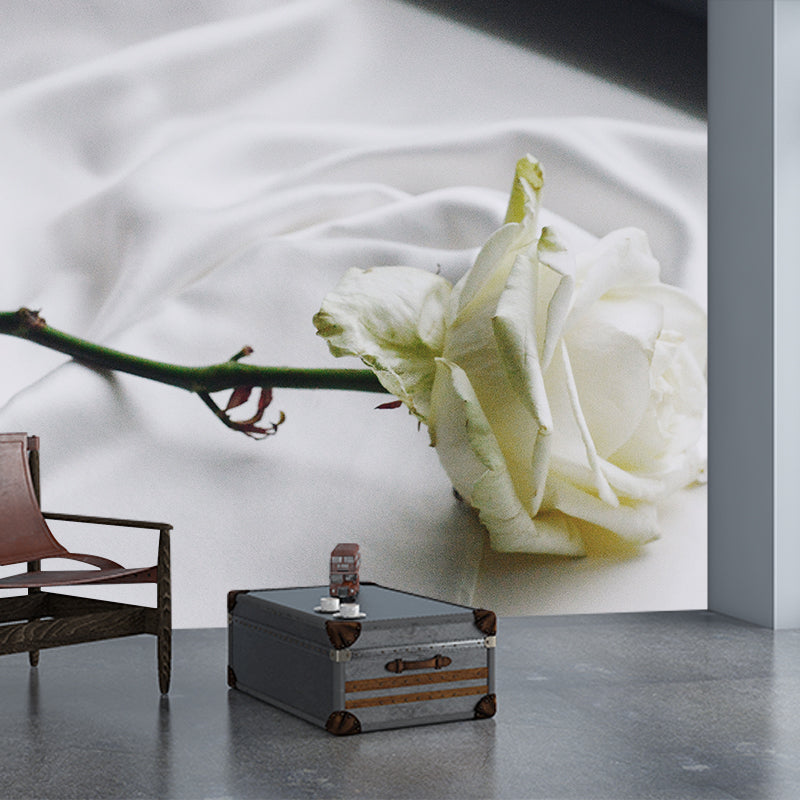 Photography Stain Resistant Wall Mural Wallpaper Roses Sitting Room Wall Mural