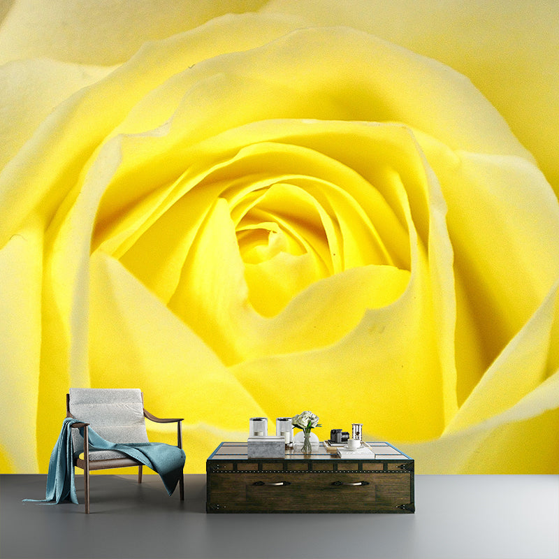 Environment Friendly Resistant Mural Wallpaper Roses Sleeping Room Wall Mural