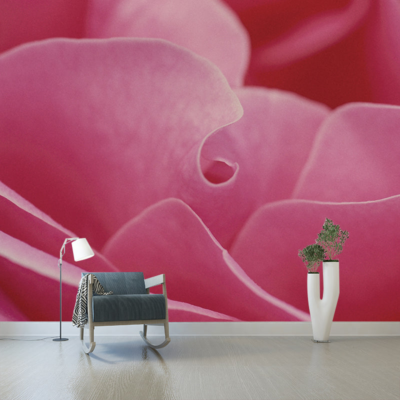 Environment Friendly Resistant Mural Wallpaper Roses Sleeping Room Wall Mural