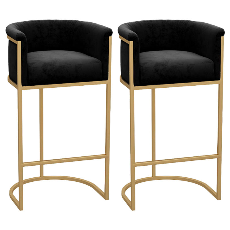 Glam Reposabrazos Respaldo Taburete De Bar Hierro Leche Tienda De Té Taburete De Bar con Cojín Y Pedal