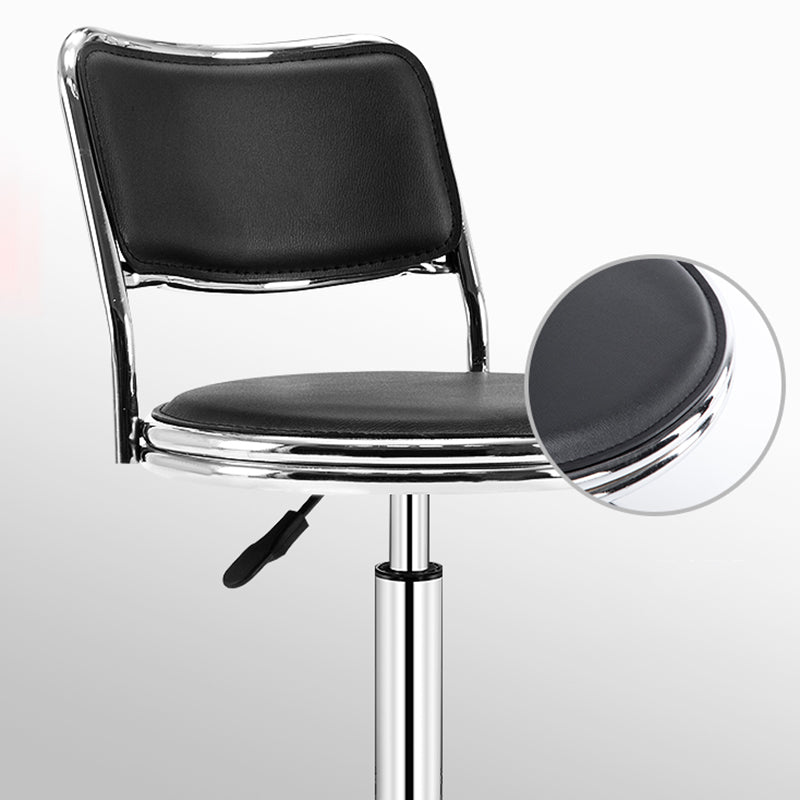 Modern Adjustable Rotatable Counter Stool Steel Mobile Phone Store Bar Stool with Cushion
