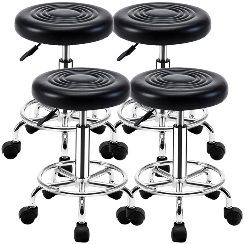 Modern Adjustable Rotatable Counter Stool Steel Mobile Phone Store Bar Stool with Cushion
