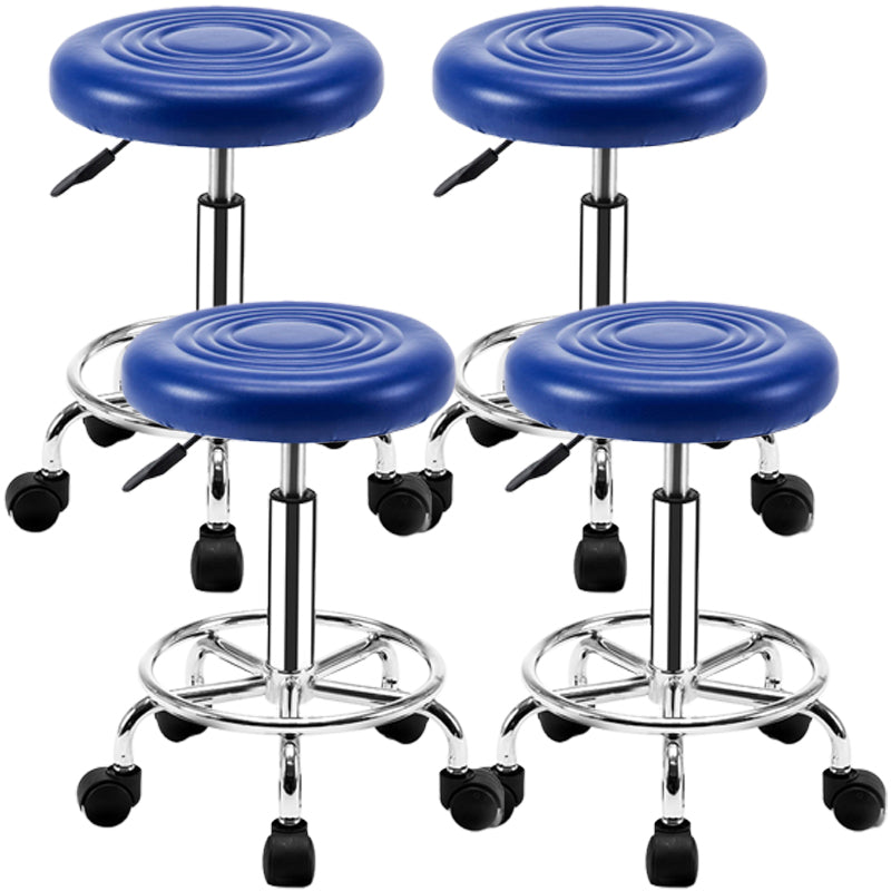 Modern Adjustable Rotatable Counter Stool Steel Mobile Phone Store Bar Stool with Cushion