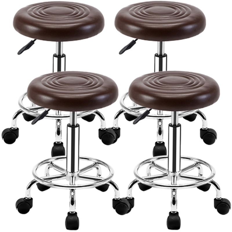 Modern Adjustable Rotatable Counter Stool Steel Mobile Phone Store Bar Stool with Cushion
