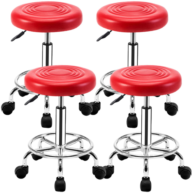 Modern Adjustable Rotatable Counter Stool Steel Mobile Phone Store Bar Stool with Cushion
