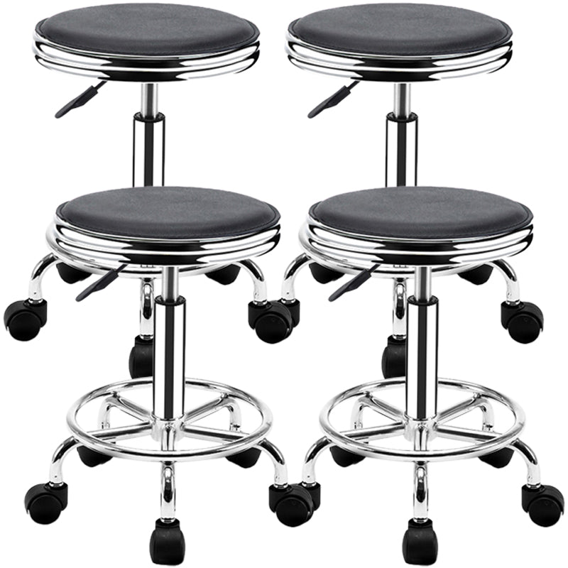 Modern Adjustable Rotatable Counter Stool Steel Mobile Phone Store Bar Stool with Cushion